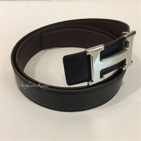 silver buckle hermes reversable belt|genuine leather hermes belt.